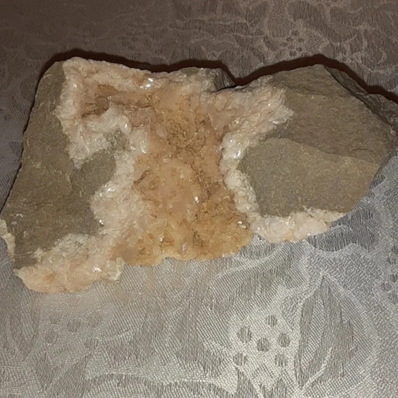 Pink Quartz Crystal Geode - Picture 1 of 3
